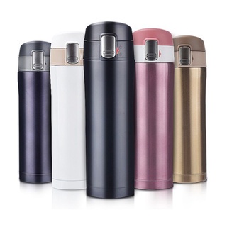 Garrafa Térmica de Aço Inoxidável 450 ML Com Parede Dupla, Isolamento Para Quente e Frio 302-08