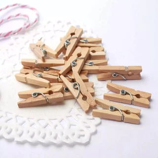 Mini Pregador Prendedor Madeira Natural Fotos 500 Unidades em Oferta na Shopee