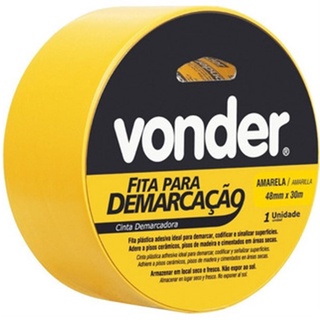 Fita de Demarcacao 48x30mm Amarela Vonder