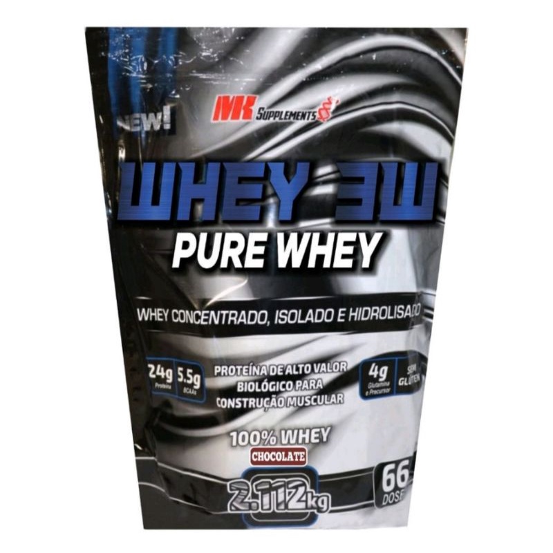 Whey Protein 3W Pure 2kg MK Supplements – Original
