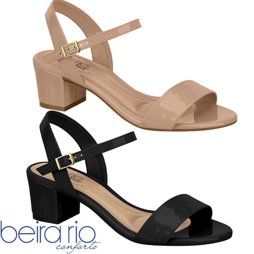 Sandalia beira rio store salto