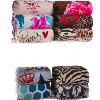Cobertor Manta Casal Padrao Estampadas Variadas Soft