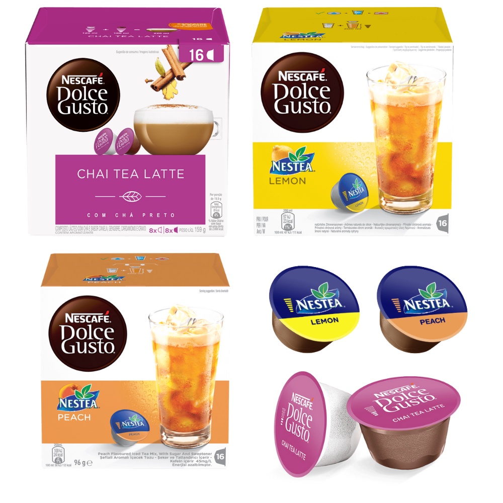 3 Caixas Ch Nescaf Dolce Gusto Sabores 48 C psulas