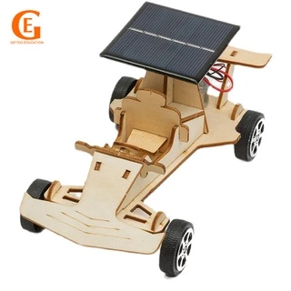 Donativo Educação DIY Solar Racer Racing Car Assembled Model School Project Material De Experiência Científica Kit Kids Gift