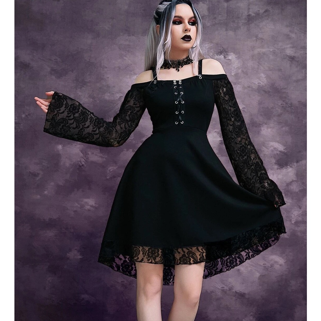 Vestidos De Emo De Verão Para Mulheres Xadrez Gótico Alt Kawaii