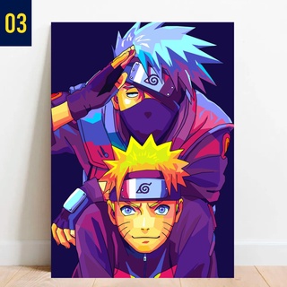 Placa Decorativa Rosto Naruto Desenho 21x30cm