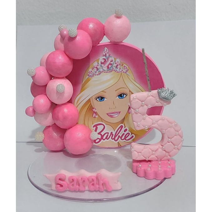 bolo da barbie simples  Bolo barbie, Festa de aniversário da barbie, Bolo  de aniversário da barbie