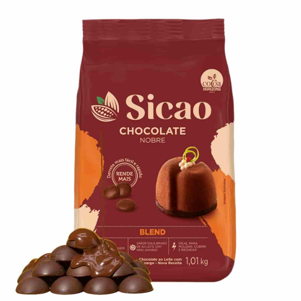 Chocolate nobre sicao gotas blend 1 01kg escorrega o pre o