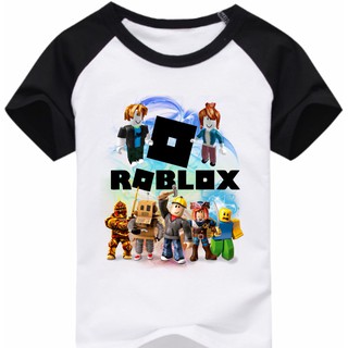 Camisa Infantil Camiseta Turma Roblox Personagens Geek