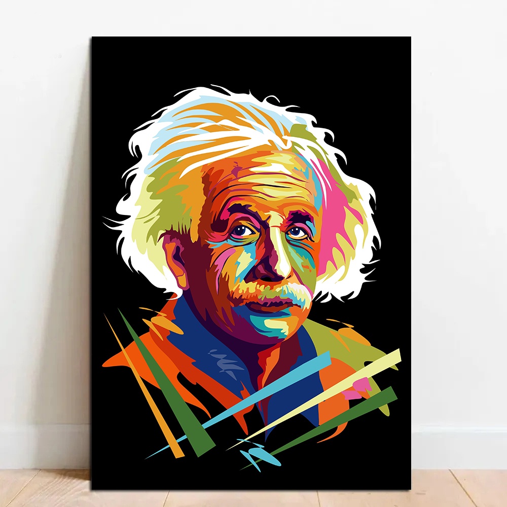 Quadro Decorativo Albert Einstein em MDF 28x20cm | Shopee Brasil