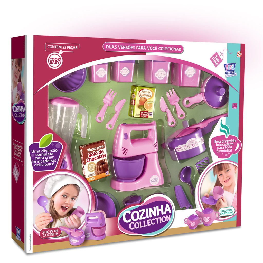 Conjunto de Chá Infantil 13 Peças Coleção Mini Chef Brinquedo Educativo  Comidinha de Faz de Conta Brincando de Casinha Bambalalão Brinquedos  Educativos