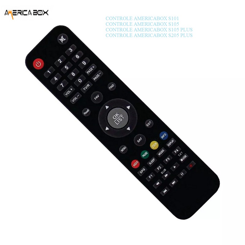 Controle remoto Receptor America box s101 hd | Shopee Brasil