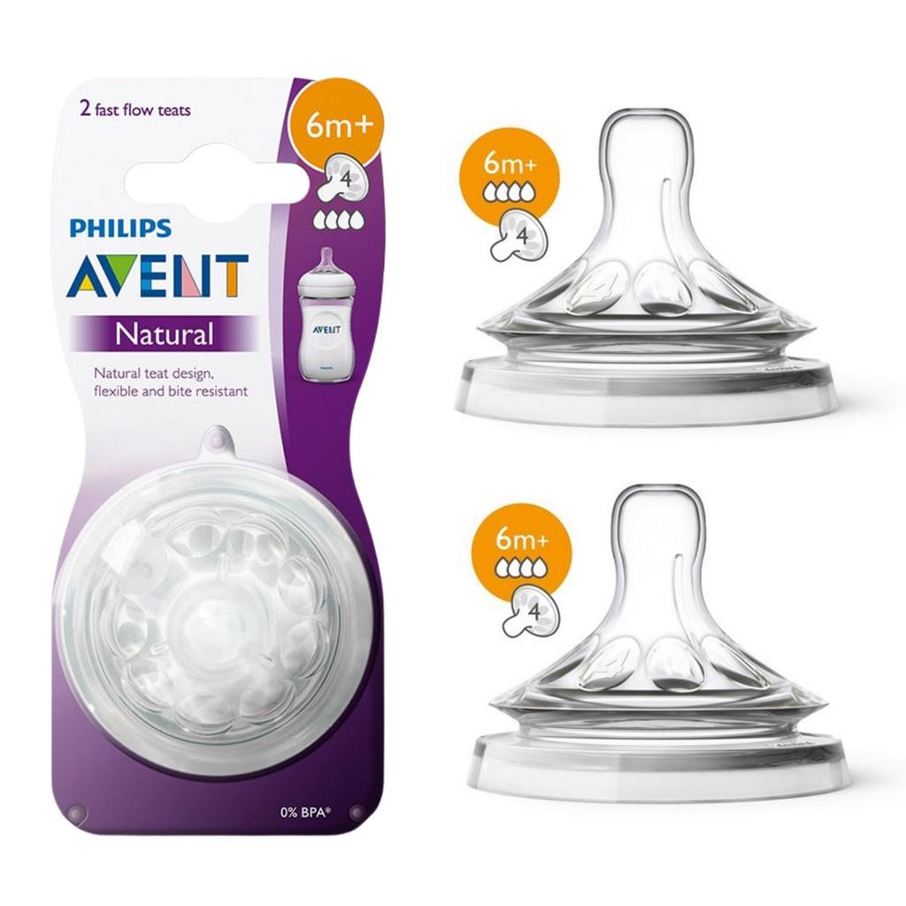 Bico Mamadeira Avent Petala Kit Com 02 - No 4 - Fluxo Rapido | Shopee ...