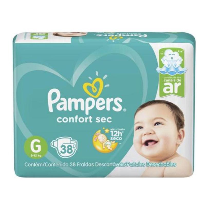 Fraldas Pampers Confort SeC Unidades | Shopee Brasil