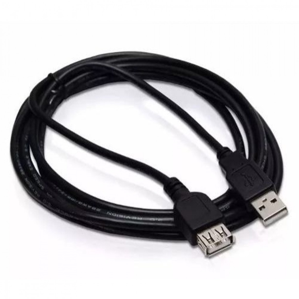 Cabo Extensor 2m Usb 2.0 USB Macho x USB Femea 2 Metros