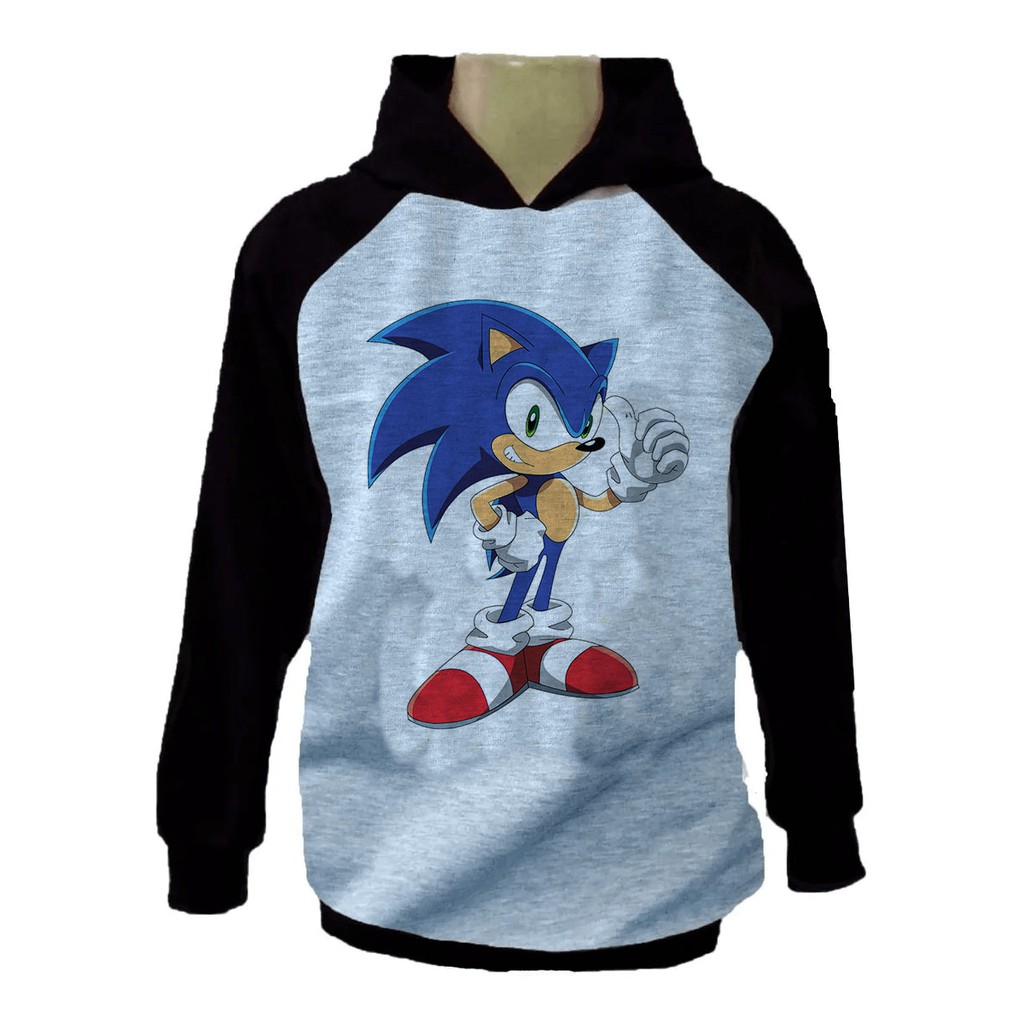 Blusa Moletom Adulto, Infantil 333 Sonic the hedgehog filme jogo