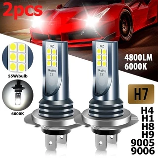 2 Pcs Luzes de Nevoeiro 55 W Branco Led H7 H4 H11 9005 9006 para Iluminação Automóvel