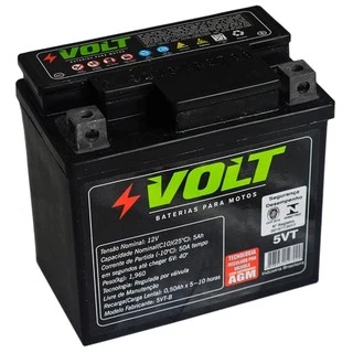 Bateria Moto Volt 5vt Titan 150 Nxr Bros Biz Web Hunter Pop Xre 300 Factor 125 em Oferta na Shopee