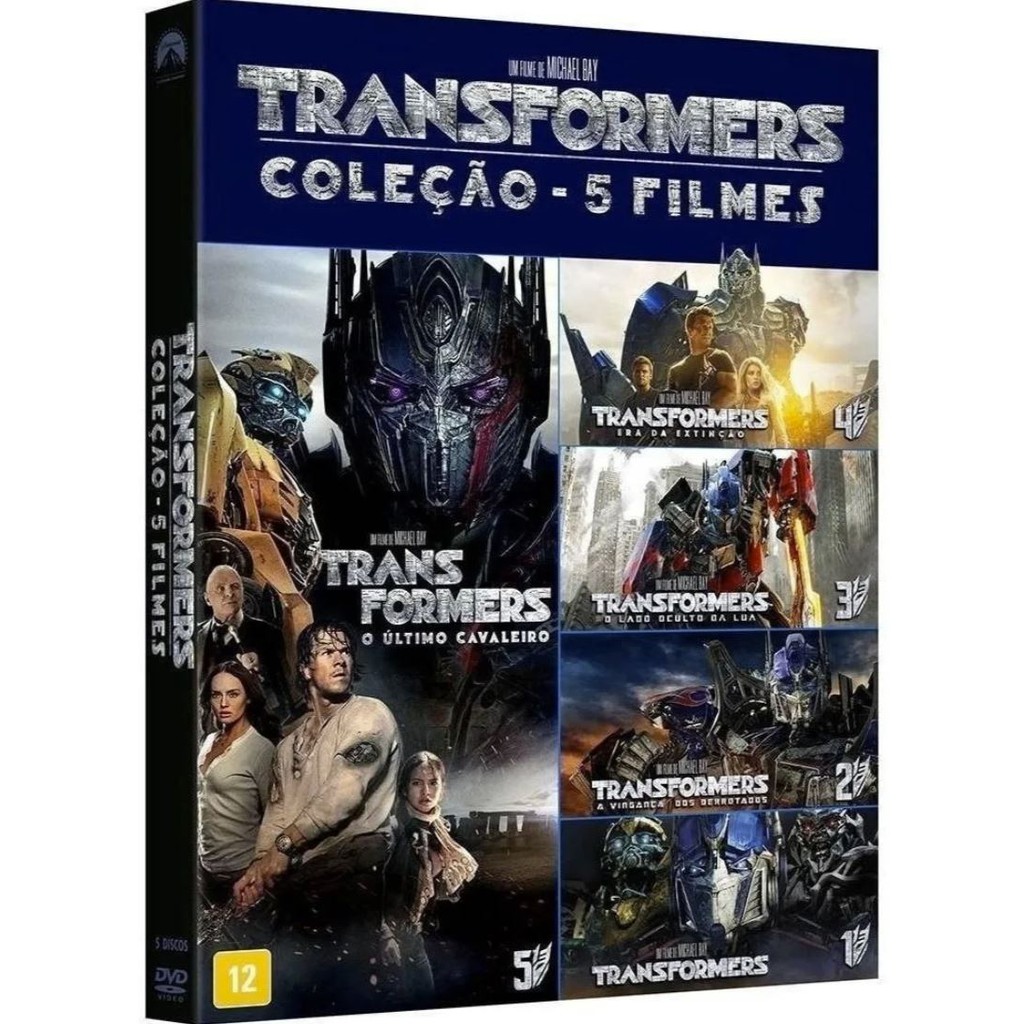 DVD Coleção Transformers - 5 filmes - Paramount Filmes - Filmes