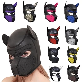Máscara De Animal/Cachorro De Borracha Acolchoada Para Cosplay/Filhotes/Festas