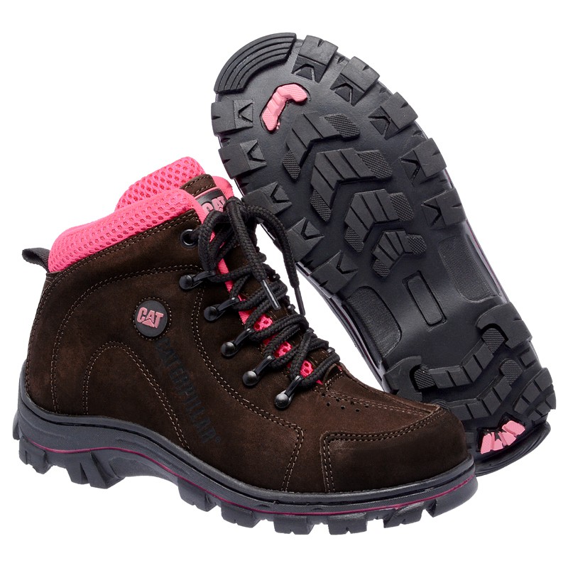 Bota caterpillar feminina, Em couro - Império das botas