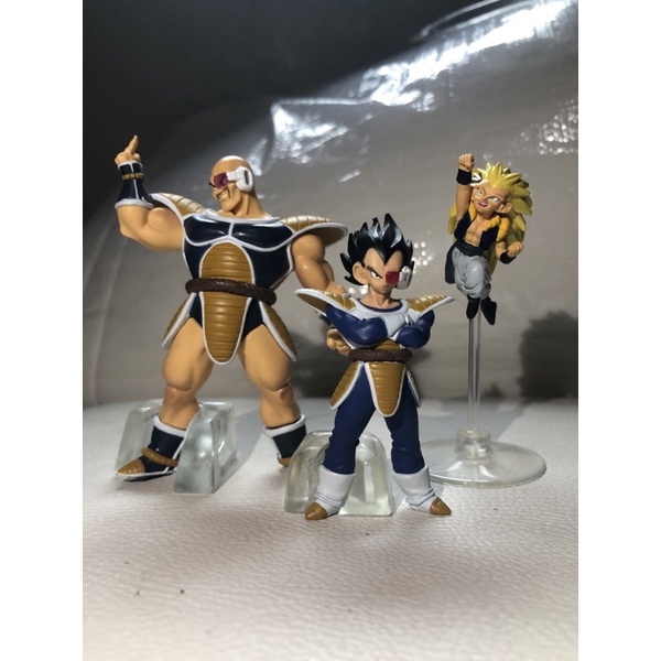 Figure Dragon Ball Z - Maxi Collection Saiyan Storm Gashapon Bandai - Vegeta Gotenks ou Nappa