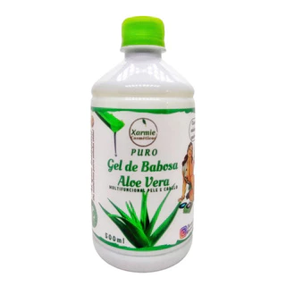Puro Gel De Babosa Aloe Vera 100% Natural Pele E Cabelo 500g