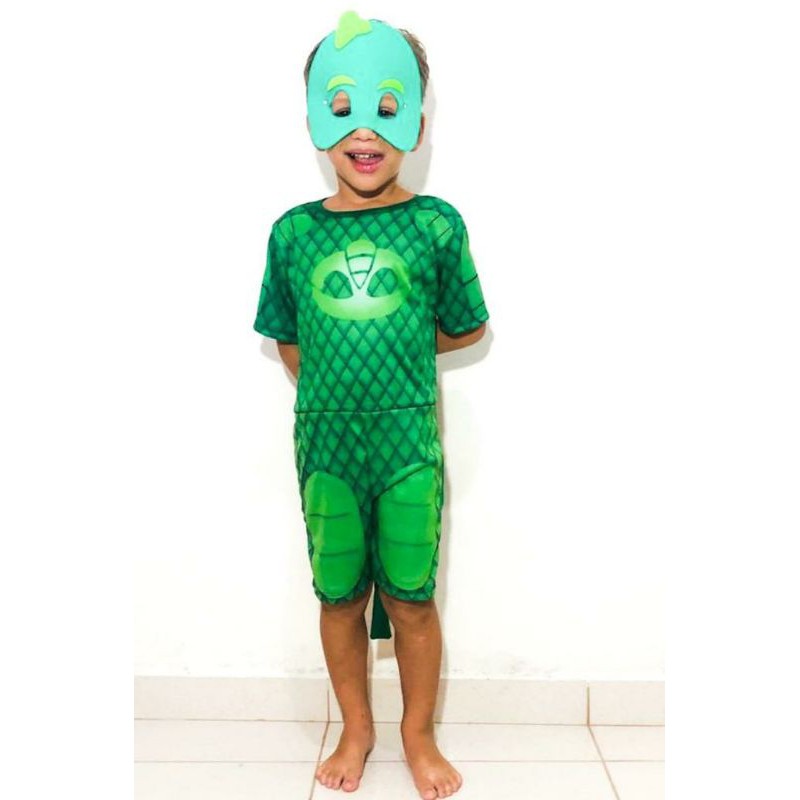 Fantasia Infantil - Lagartixo COM MÁSCARA DE E.V. A | Shopee Brasil