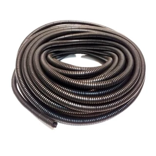 Rolo Espaguete Corrugado 7,5mm Tubo Conduite 20 Metros Para Chicotes Fios Elétrico Som Mangueira Reforçada Resistente