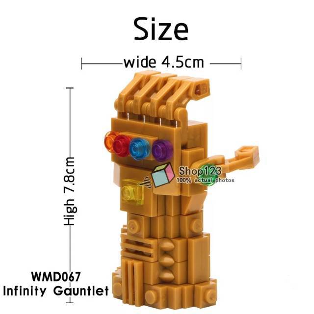Lego Infinity Gauntlet Thanos Big NO BOX Marvel Bootleg De Guerra ...