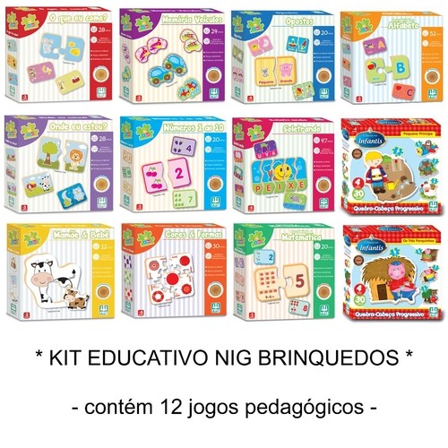 Jogos Pedagógicos Educacionais - Kit De Mesa Feminino
