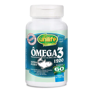 Ômega 3 - 60 Cápsulas 1200mg - Unilife
