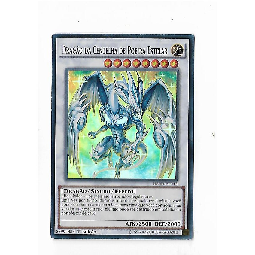 DRAGAO POEIRA ESTELAR Yu-Gi-Oh! 5Ds 