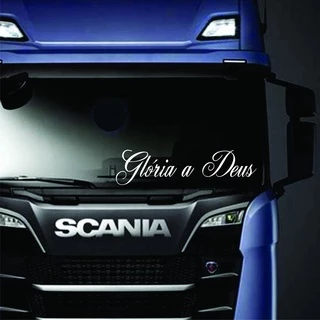 Adesivo Vidro Parabrisa Carro Moto Frase Glória A Deus Senhor Religião Religioso 80x20 cm Caminhão em Oferta na Shopee