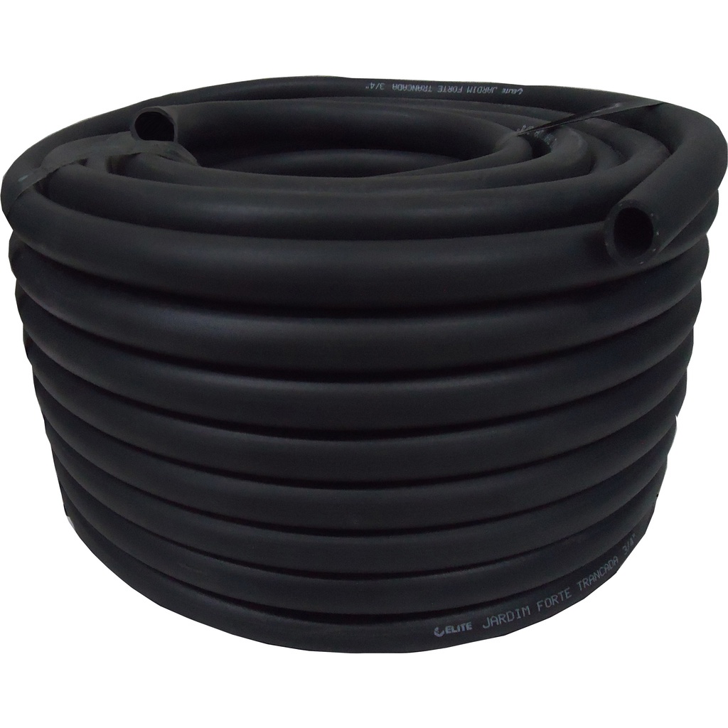 Mangueira Trançada Reforçada Irrigação Jardim 3/4 Preta 60m