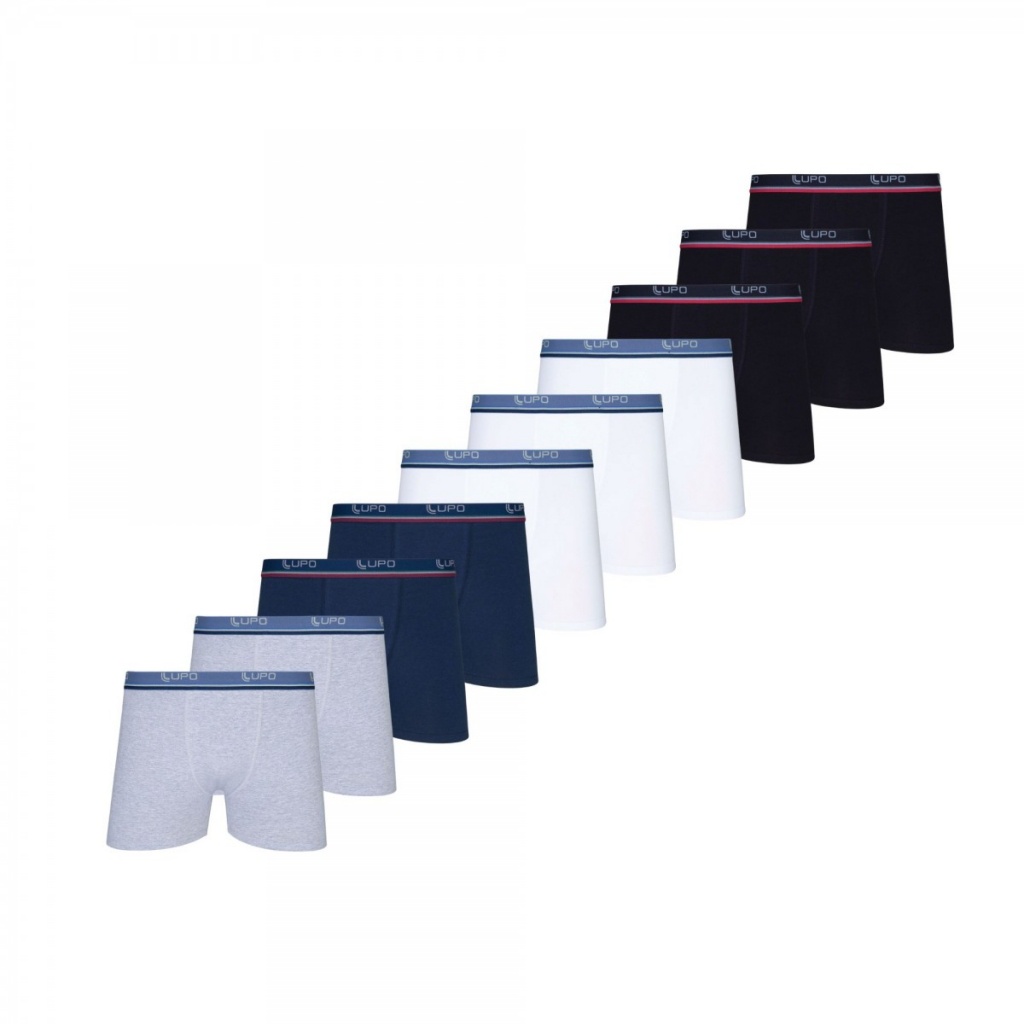 Imagem do produto Kit De 10 Cuecas Boxer Masculina Sortidas - Lupo