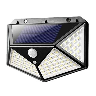 Luminária Solar 100 Led Com Sensor Jardim Externa Prova D'água