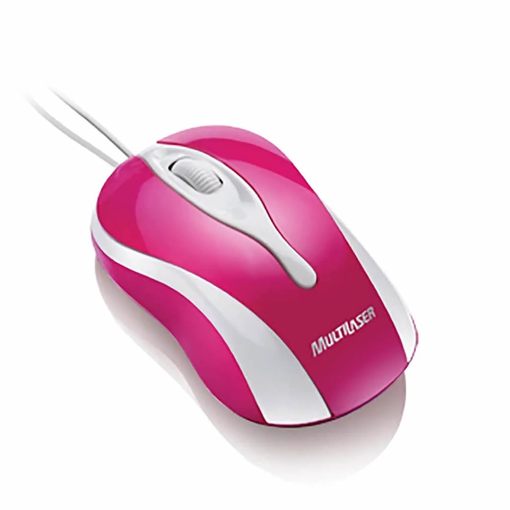 Mouse Colors Magenta USB MO143 800dpi 3 botões Rosa - Multilaser ...