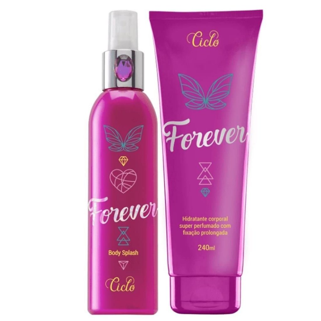 Kit Ciclo Forever   Hidratante 240ml + Body Splash 200ml | Shopee Brasil