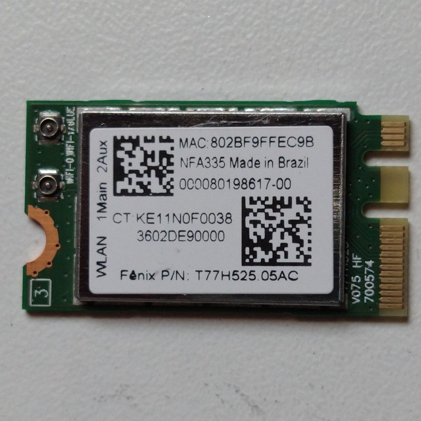 Placa Qualcomm Atheros Wireless Qcnfa335 | Shopee Brasil