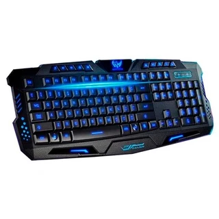 Teclado Gamer Retroiluminado Três Cores Selecionáveis Português Com Fio