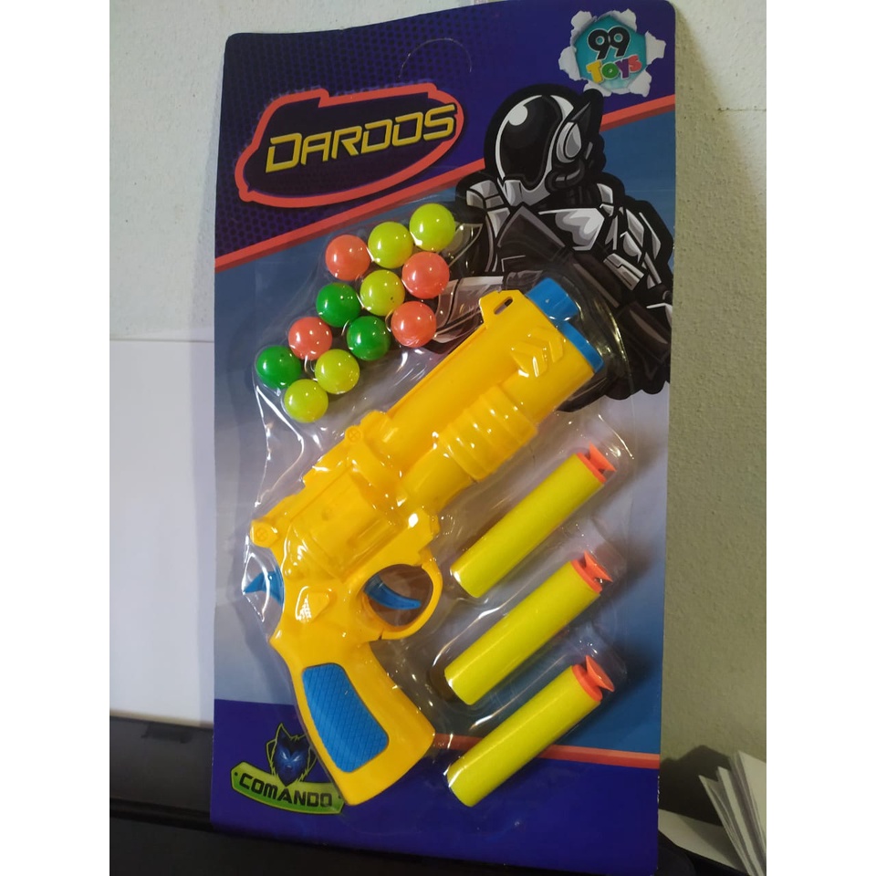 Pistola De Brinquedo Lança Dardos Shooter Arminha Beretta - Open