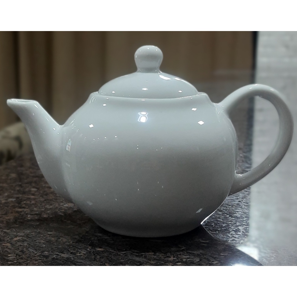 Bule Chaleira 500ml - Café Chá Leite - Porcelana Branca