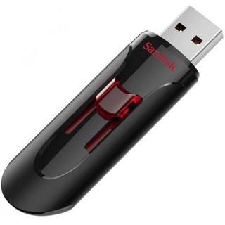 Pen drive Sandisk Cruzer Glide 64gb 3.0 Preto/vermelho