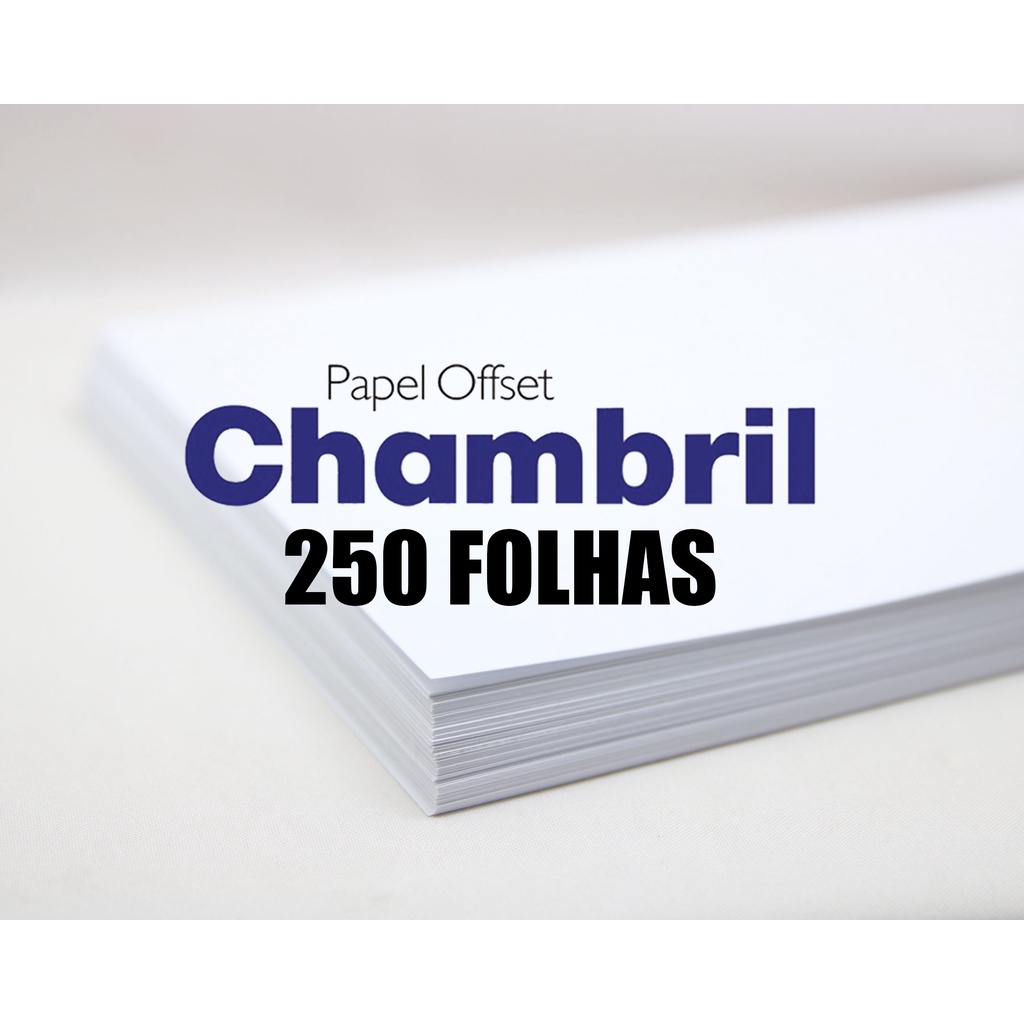 Papel Offset 90g 250 Folhas Sulfite Chambril A3 A4 A5 A6 Shopee Brasil 2535