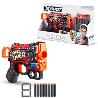 X-Shot - Skins - Menace - 8 Dardos - Game Over