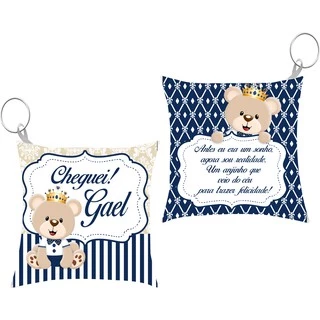 20 Almochaveiros Lembrancinha Maternidade Ursinho Príncipe em Oferta na Shopee