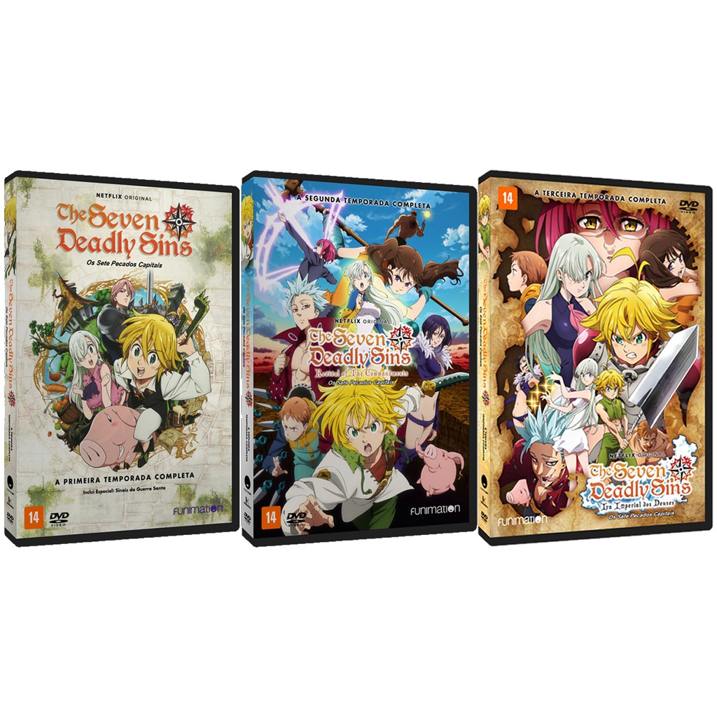 Dvd Nanatsu No Taizai Sete Pecados Capitais Legendado +ovas