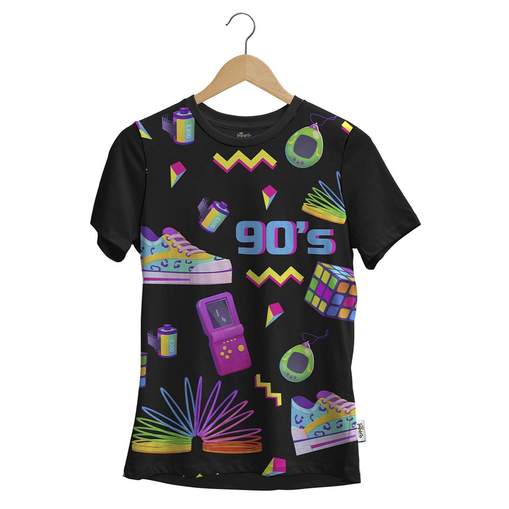 Camiseta Babylook Anos 90 Retro Vintage Feminina | Shopee Brasil