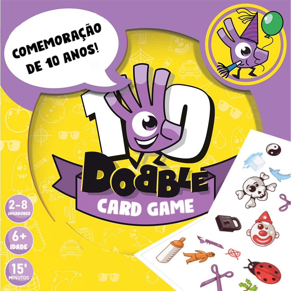Jogo de Cartas - Dobble Futebol - Palmeiras - 2 a 8 Jogadores - Galápagos